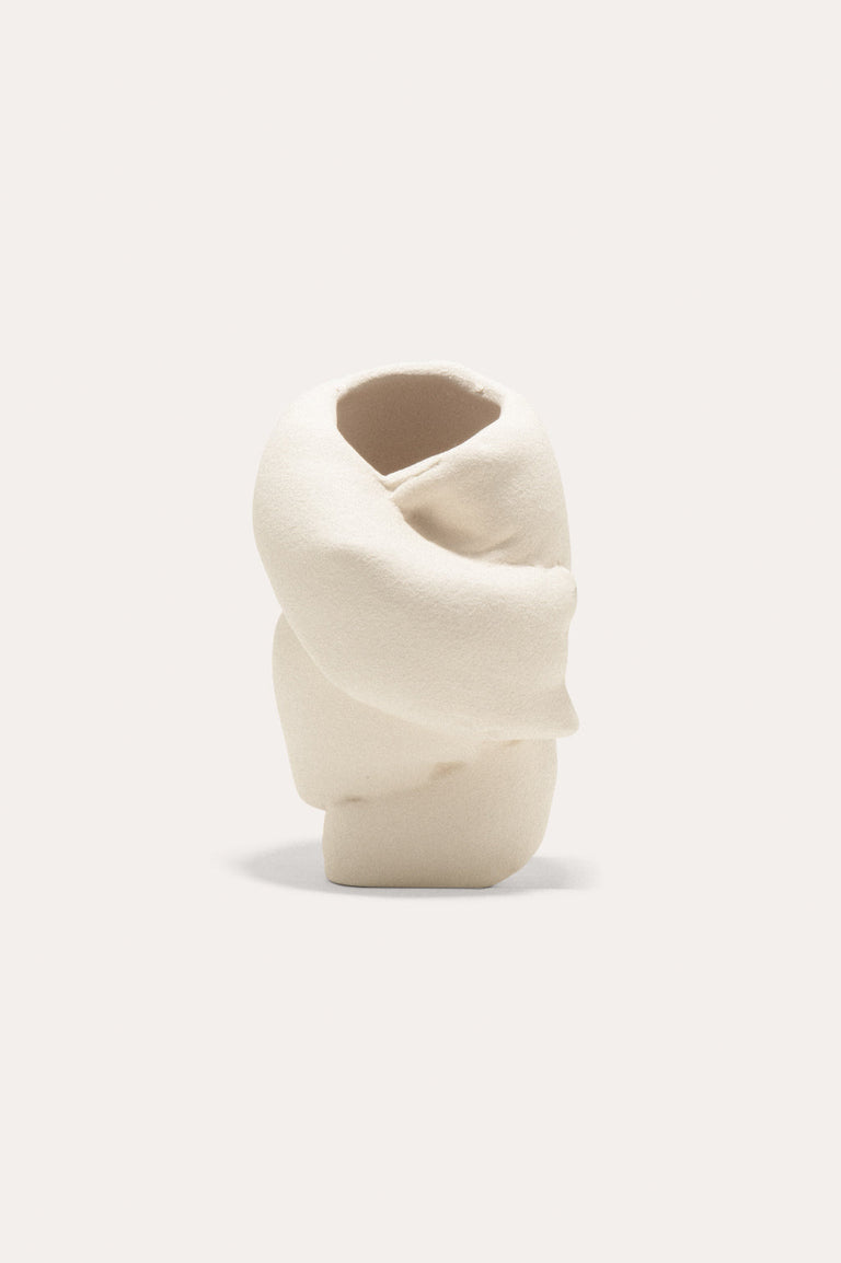 Well Wrapped - Small Vase in Texture Beige