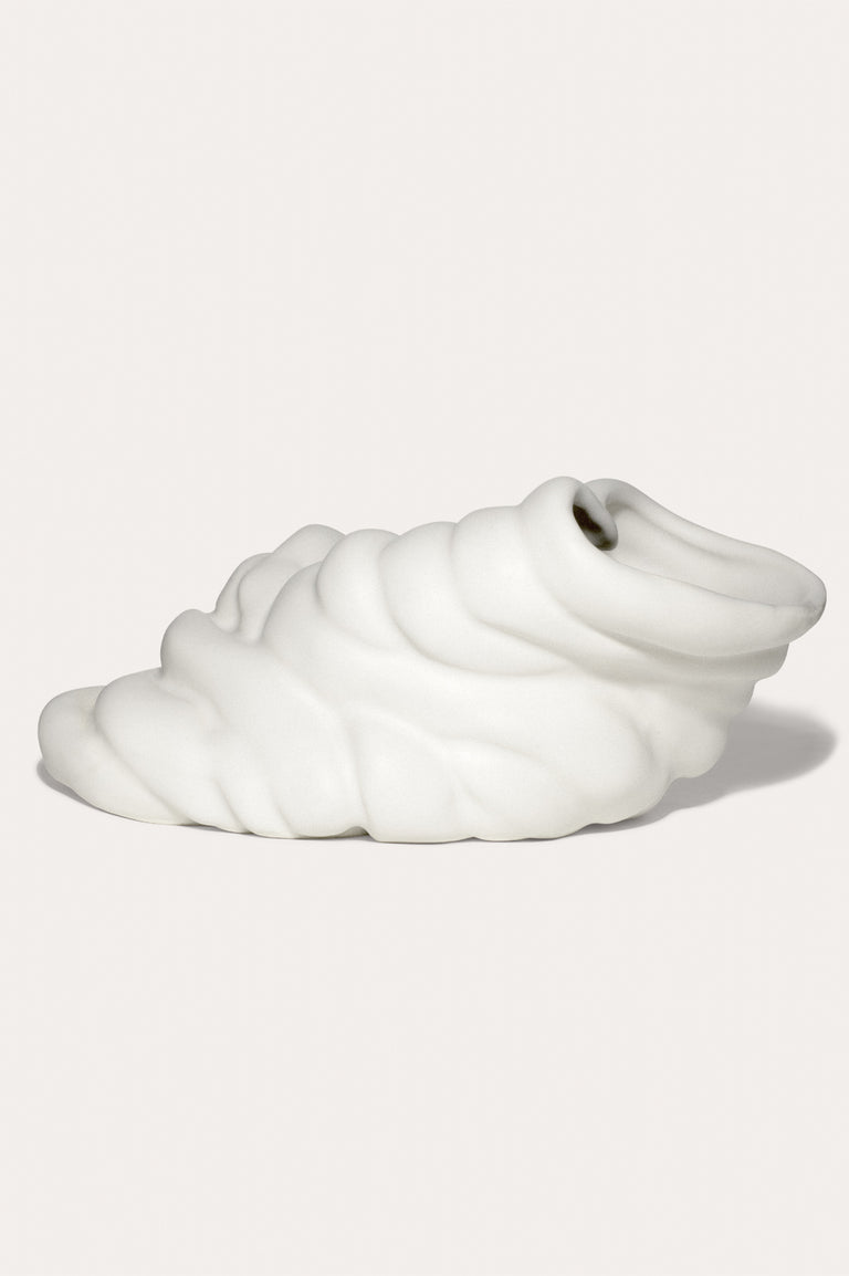 Don't Slouch! - Medium Vase in Matte White