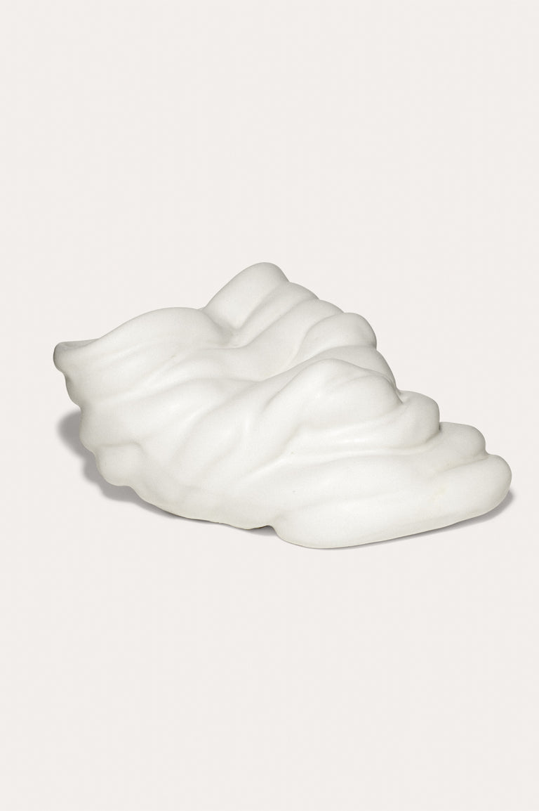Don't Slouch! - Medium Vase in Matte White