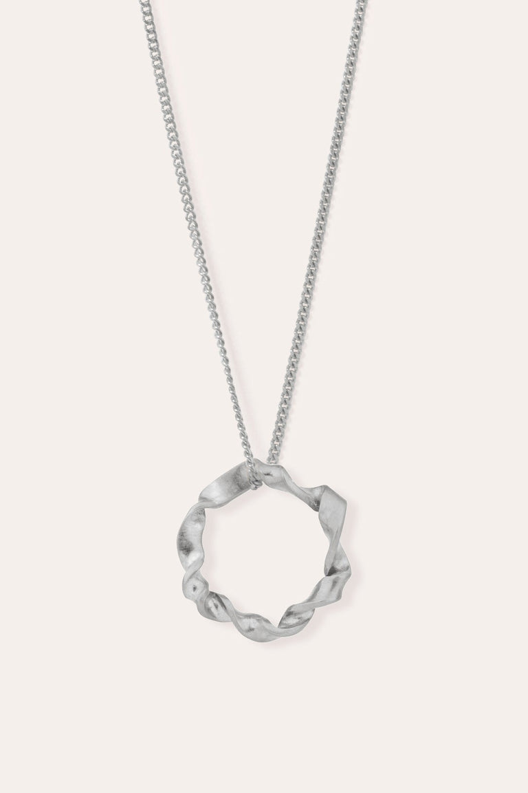 Flux - Platinum Plated Sterling Silver Necklace