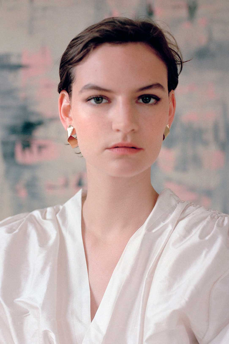 Memories of Water - 18 Carat Yellow Gold and Diamond Earrings