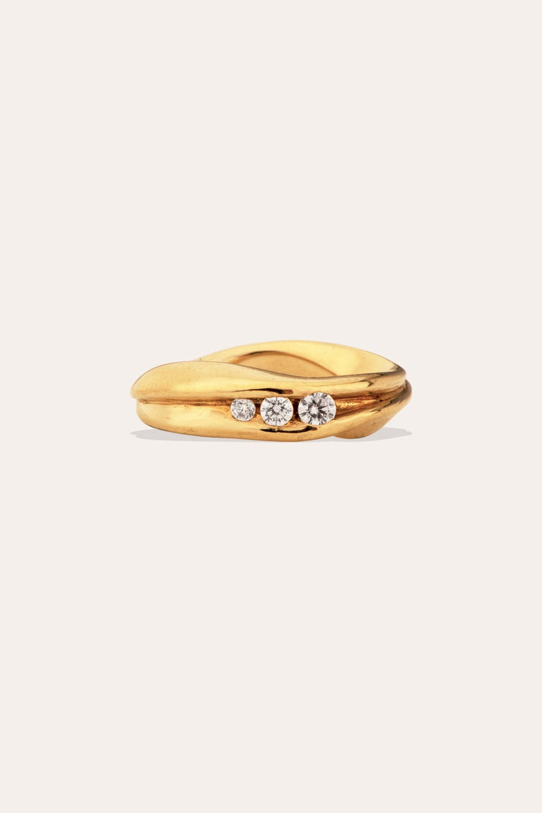 Los Límites de lo Posible - 18 Carat Yellow Gold and Diamond Ring