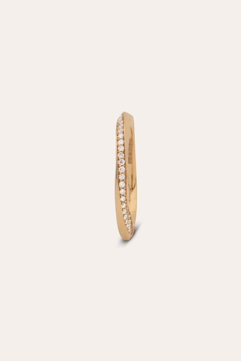 The Phases of the Moon - 18 Carat Yellow Gold and Diamond Ring