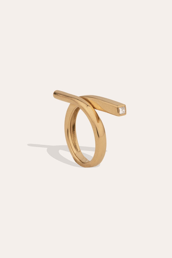 Flight - 18 Carat Yellow Gold and Diamond Ring