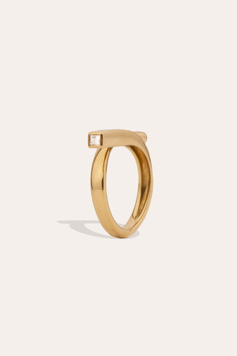 Flight - 18 Carat Yellow Gold and Diamond Ring