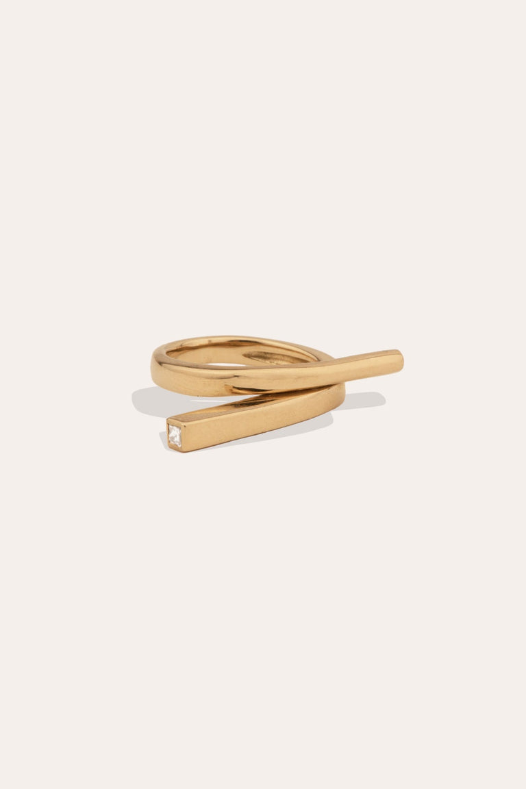 Flight - 18 Carat Yellow Gold and Diamond Ring