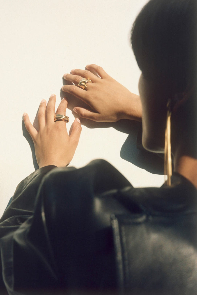 Crunched: A Tale of Abandoned Legal Strategies - Recycled Gold Vermeil Ring