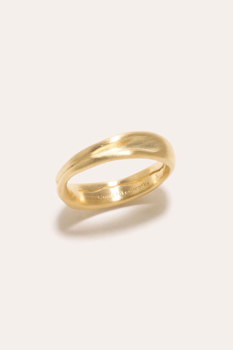 Deflated ("Do Not Inflate") - Recycled Gold Vermeil Ring