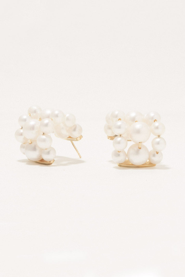Bitter Butter  - Pearl and Gold Vermeil Earrings