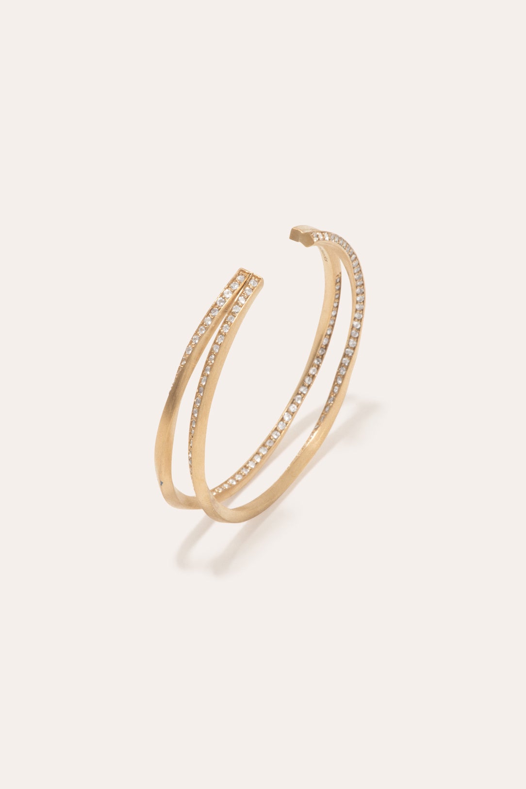 Domain - White Topaz and Gold Vermeil Hoop Ear Cuff | Completedworks