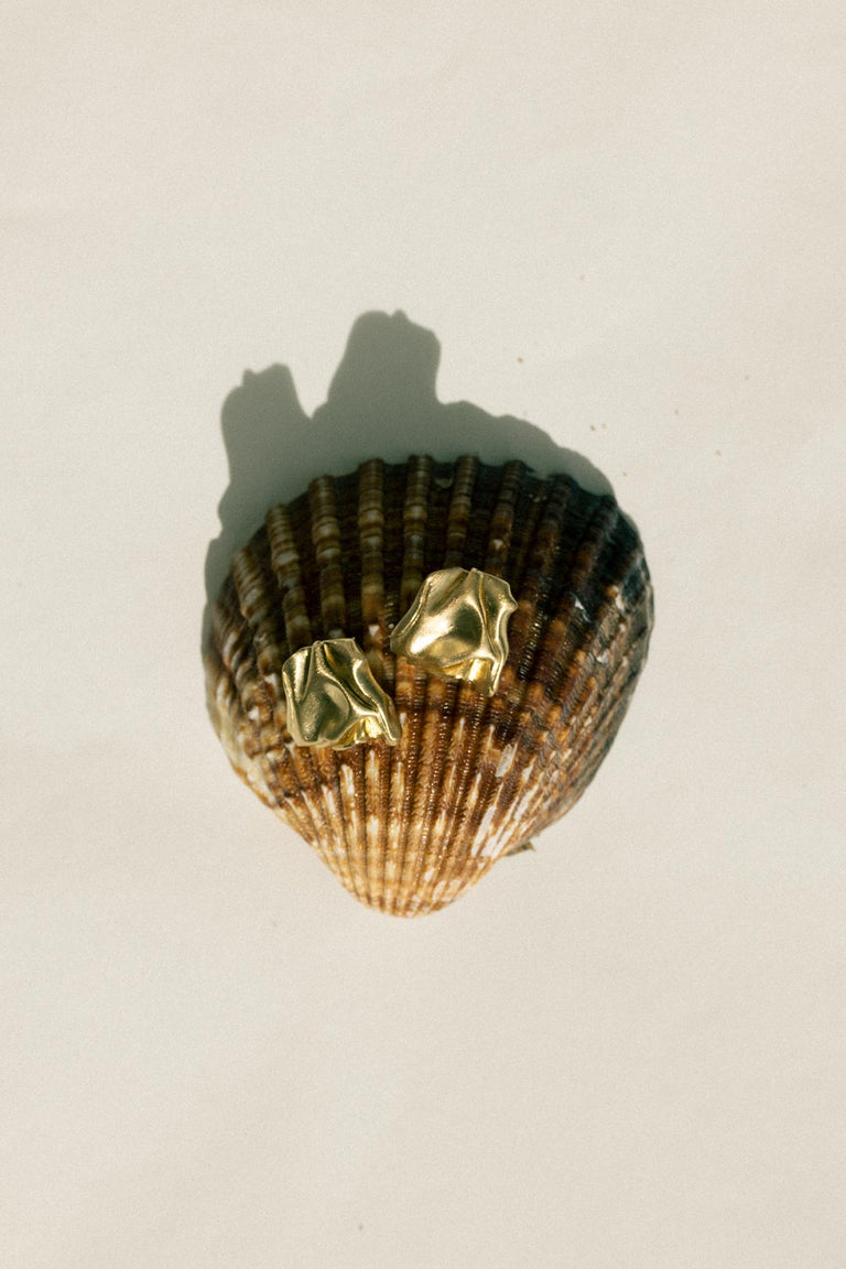 "Notsobig" Groundswell - Recycled Gold Vermeil Earrings