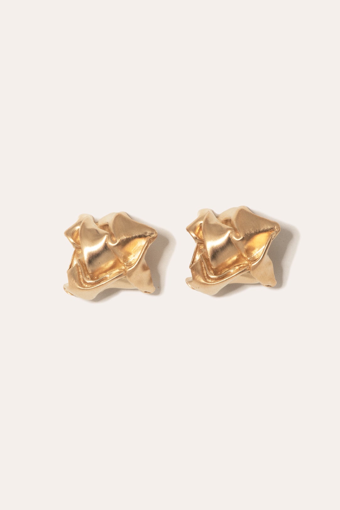 Crunched: A Tale of Abandoned Legal Strategies - Gold Vermeil Earrings |  Completedworks