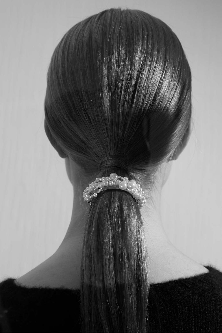 Where The Sea Used To Be - Pearl and Gold Plated Hair Barrette