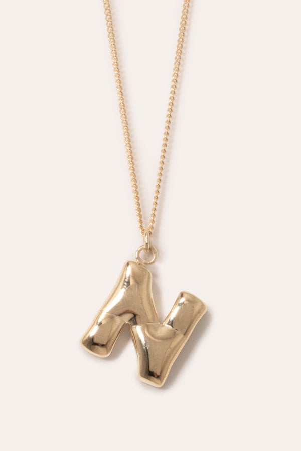 Classicworks™ N - Gold Plated Necklace