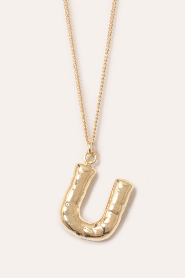 Classicworks™ U - Gold Plated Necklace