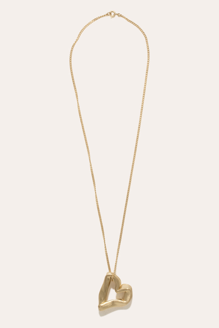 The Heart Is Not A Metaphor - Recycled Gold Vermeil Pendant