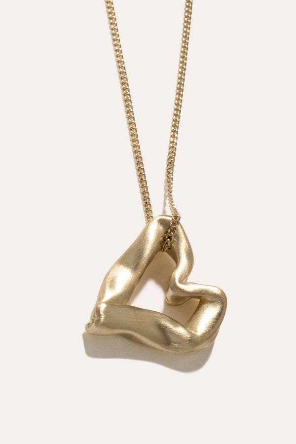 The Heart Is Not A Metaphor - Recycled Gold Vermeil Pendant