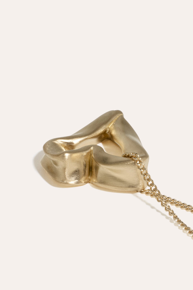 The Heart Is Not A Metaphor - Recycled Gold Vermeil Pendant