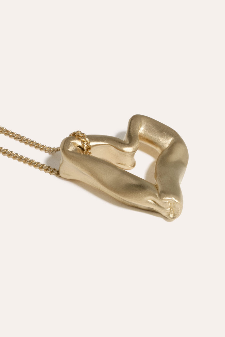 The Heart Is Not A Metaphor - Recycled Gold Vermeil Pendant