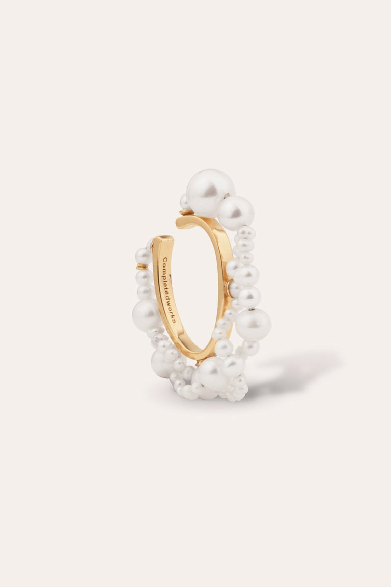 Nimbus - Pearl and Recycled Gold Vermeil Ear Cuff