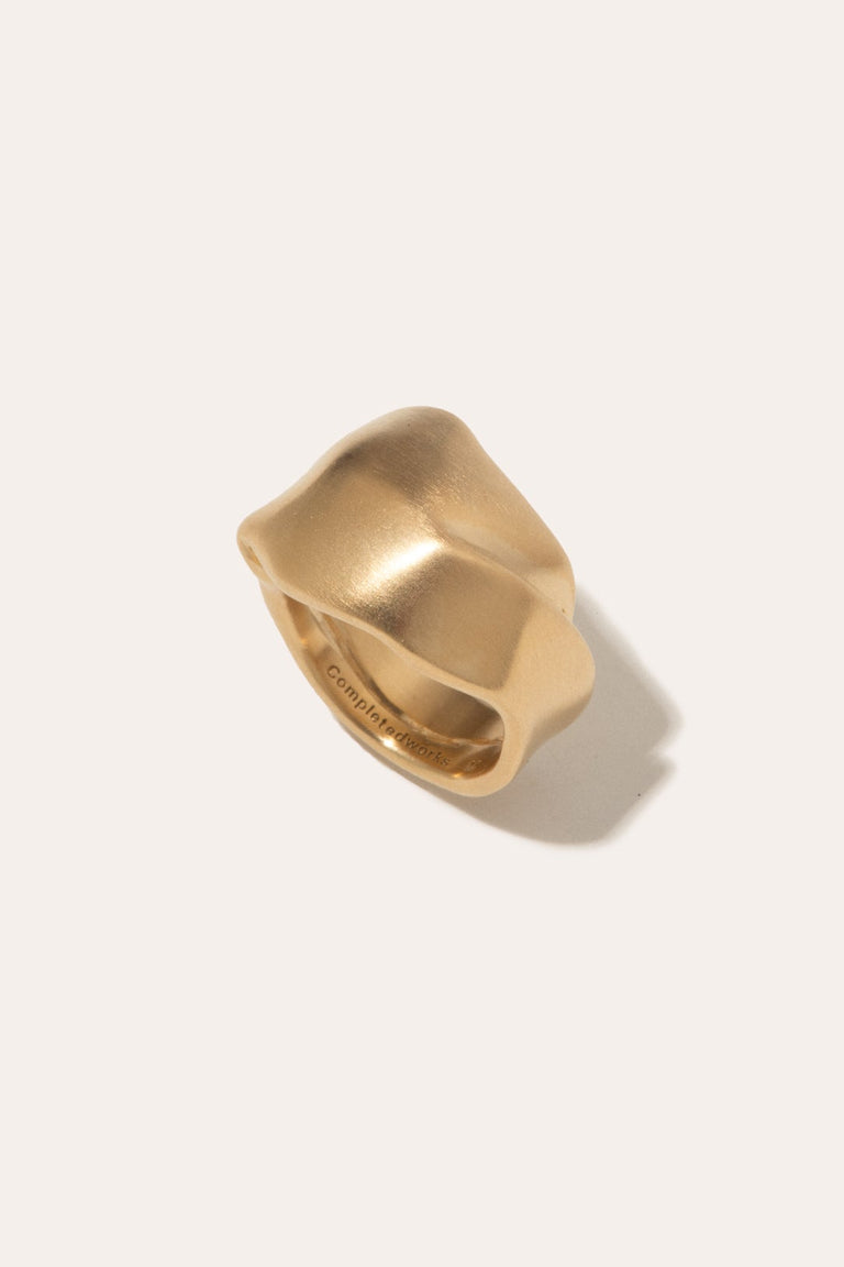 The Best Place to be a Puffin - Gold Vermeil Ring