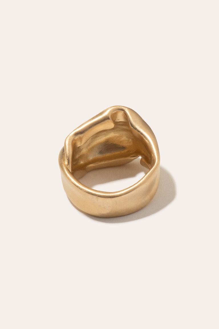 The Best Place to be a Puffin - Gold Vermeil Ring