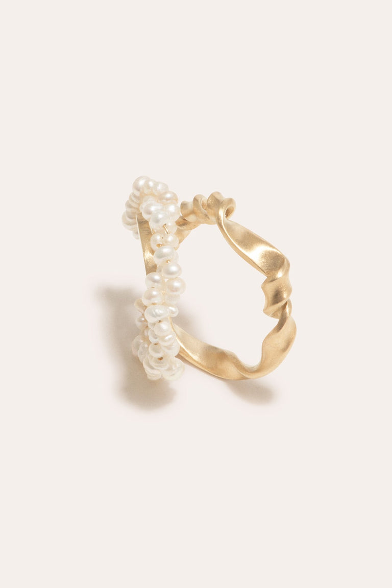 A Negotiation with the Infinite - Freshwater Pearl and Gold Vermeil Ear Cuff