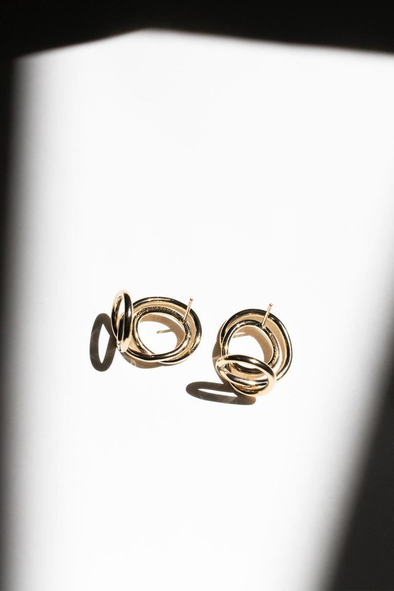Letter to an Archaeologist - Gold Vermeil Earrings