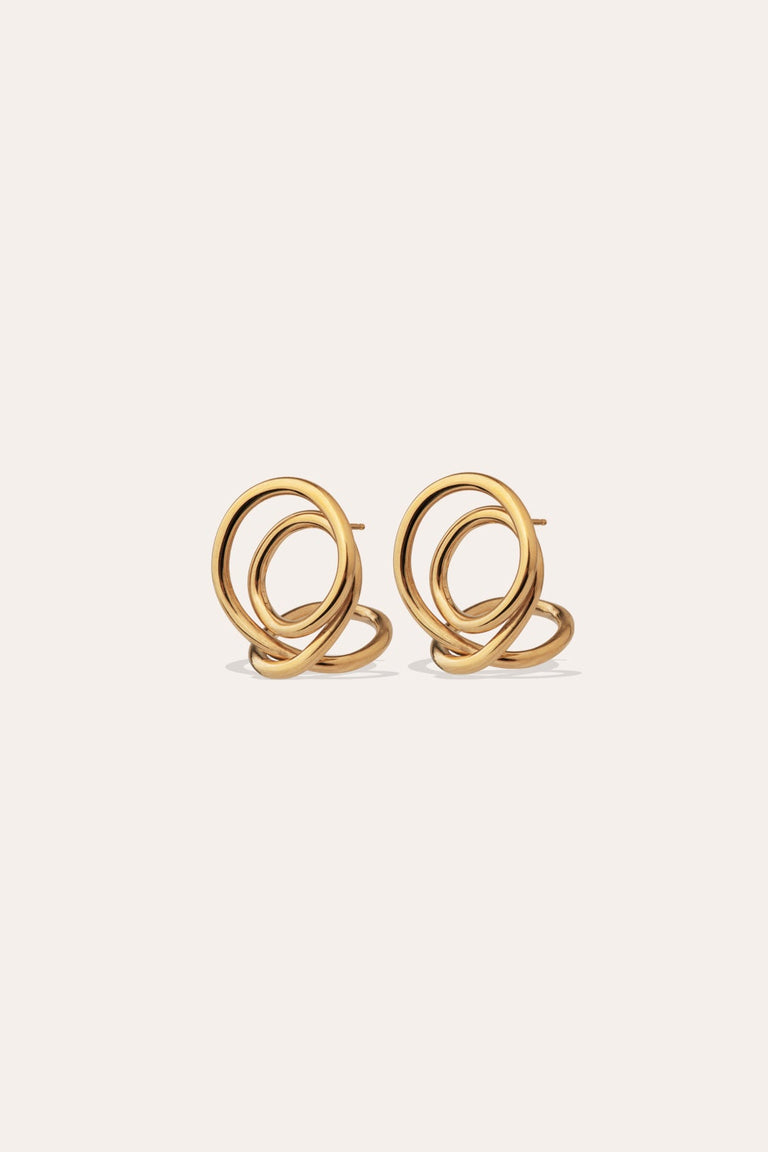 Letter to an Archaeologist - Gold Vermeil Earrings