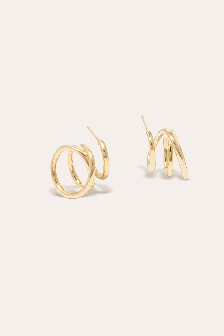 Flow - Recycled Gold Vermeil Earrings