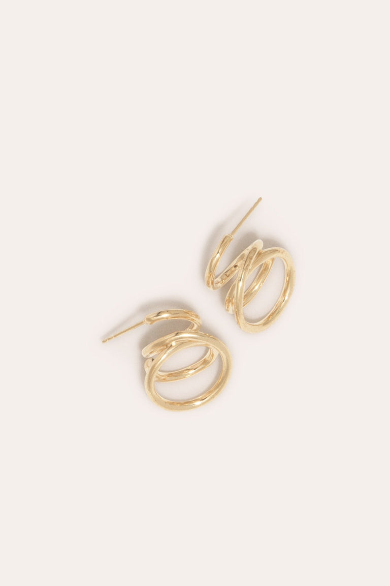 Flow - Gold Vermeil Earrings