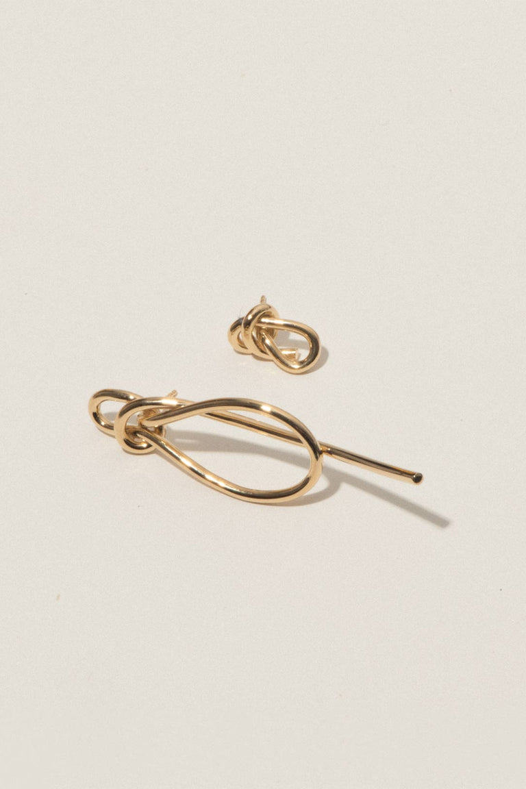 Thread - Recycled Gold Vermeil Earrings