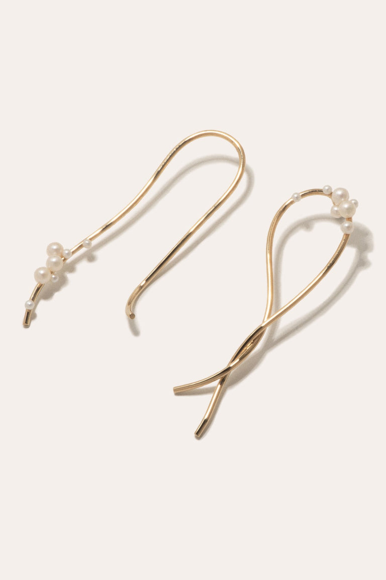Wild Relatives - Pearl and Gold Vermeil Earrings