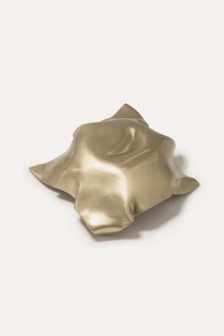 Crumpled - Dish in Brushed Brass