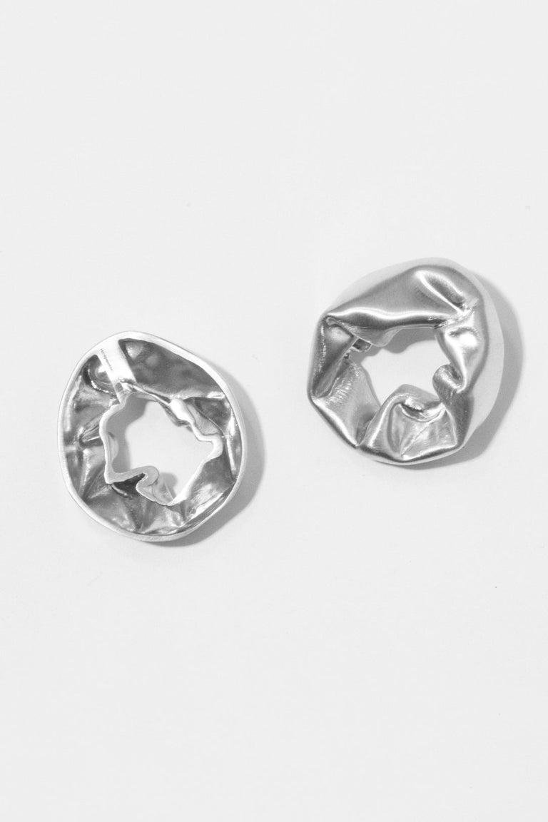 Scrunch - Sterling Silver Earrings