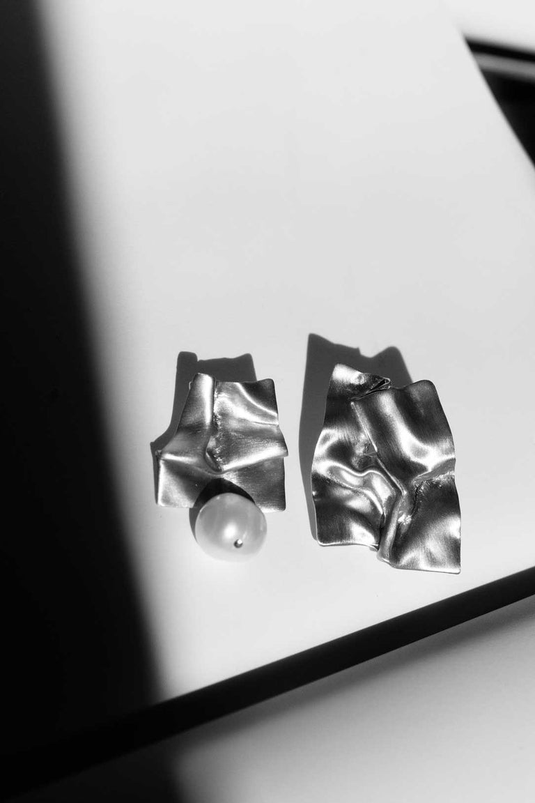Cohesion - Recycled Silver Earrings