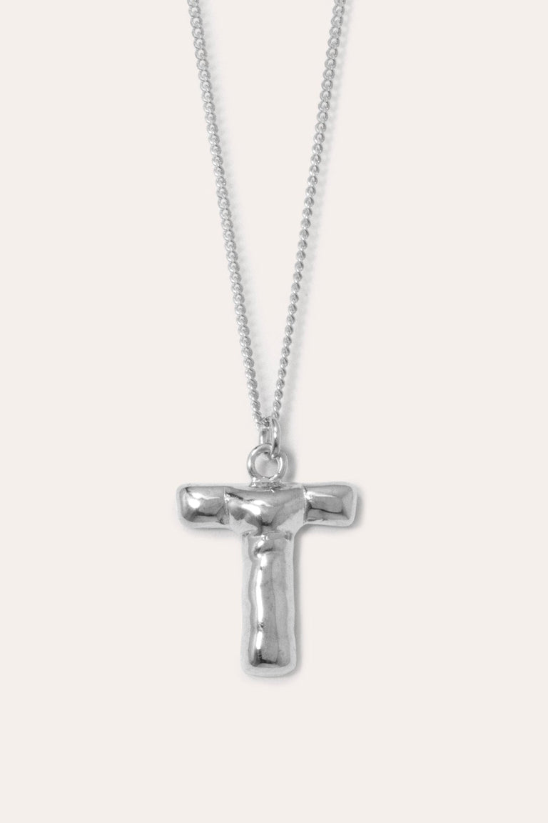 Classicworks™ T - Recycled Sterling Silver Necklace