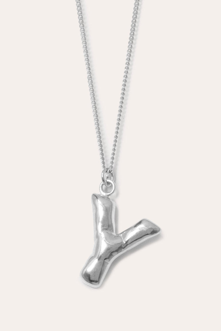 Classicworks™ Y - Recycled Sterling Silver Necklace