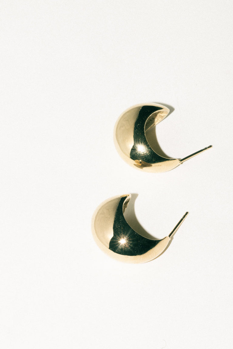 Curve - Gold Vermeil Earrings