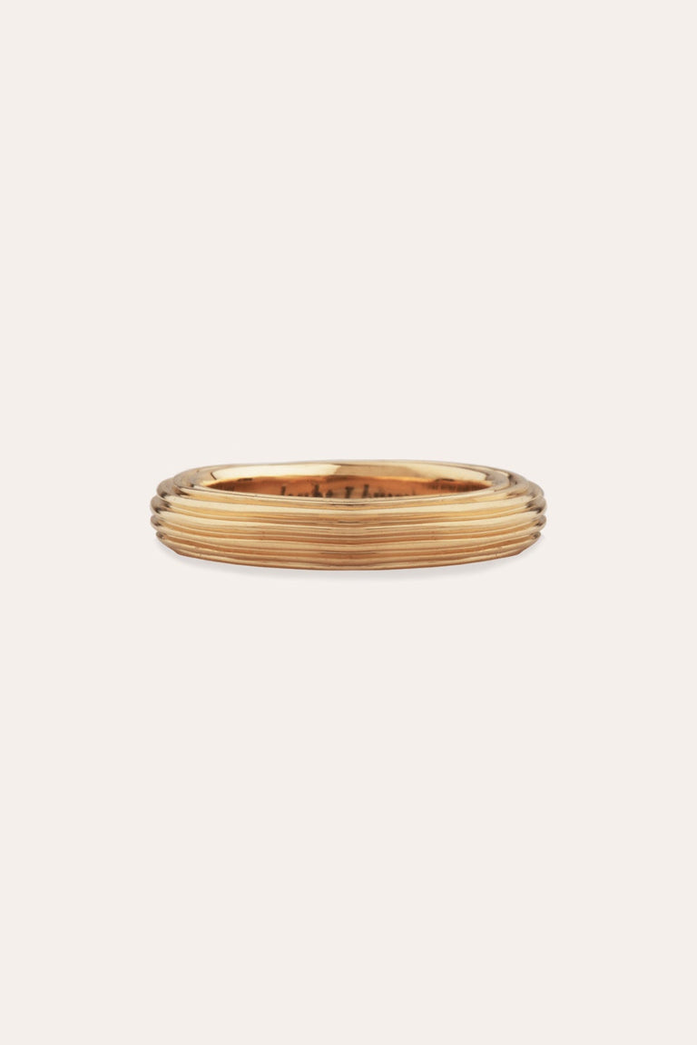 Pillar -  18 Carat Yellow Gold Band Ring