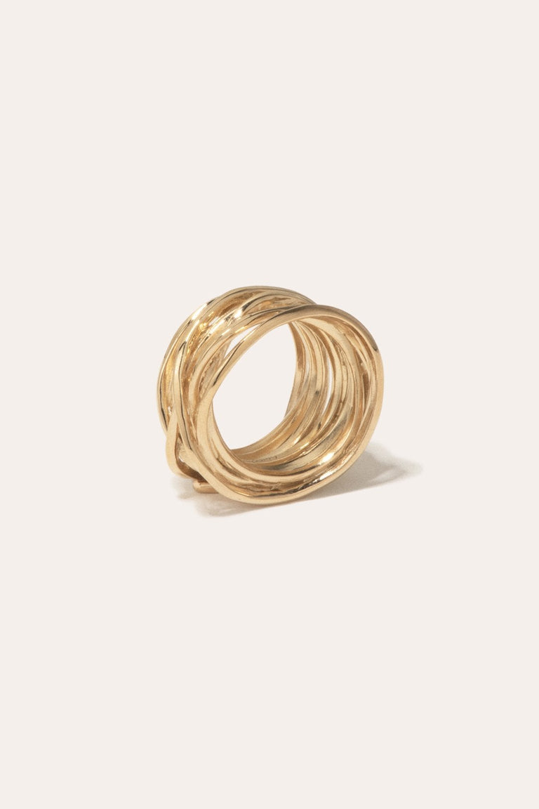 Why Am I Here And Not Somewhere Else - Recycled Gold Vermeil Ring