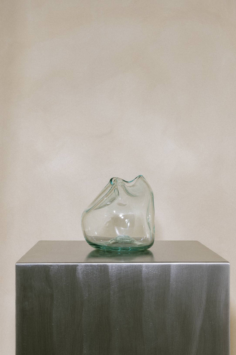 The Bubble to End all Bubbles - Recycled Glass Vase in Clear