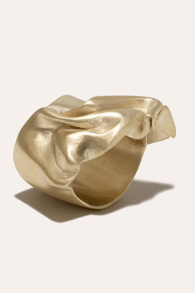 Unruffled - Gold Vermeil Ring