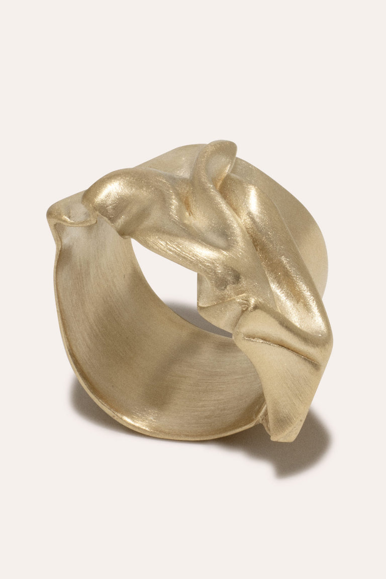 Unruffled - Gold Vermeil Ring