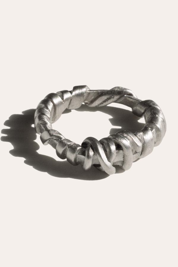 Held Together (Do Not Disentangle) - Recycled Silver Ring