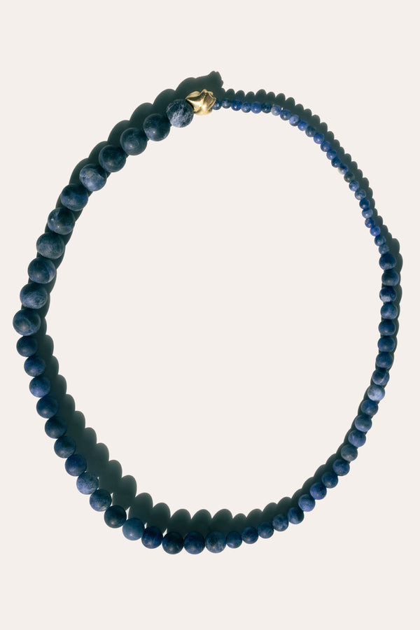 Tidelands I - Sodalite and Recycled Gold Vermeil Necklace