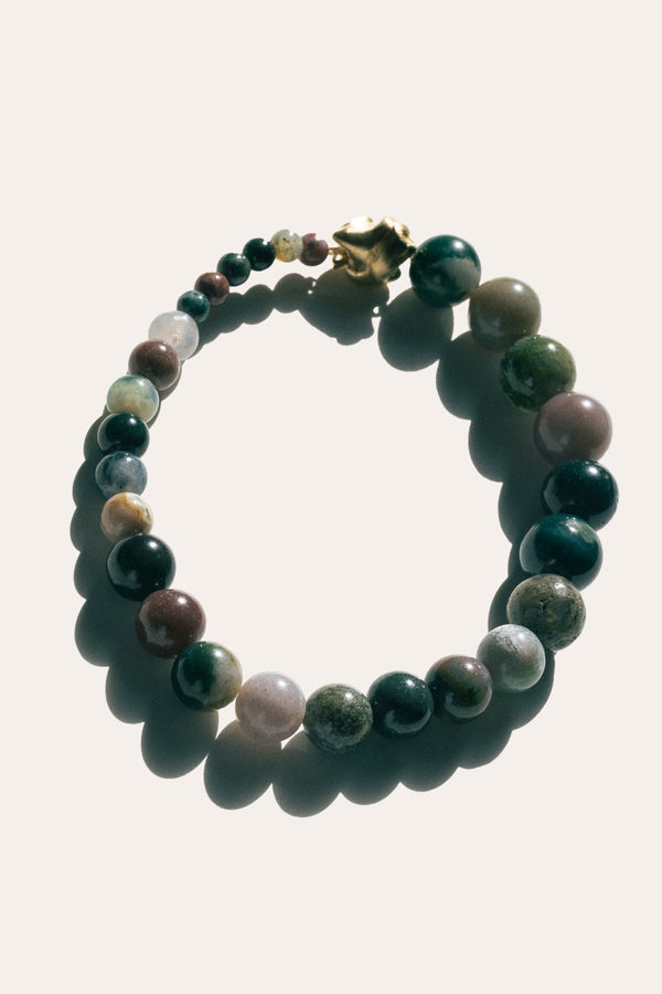 Tidelands - Fancy Jasper and Recycled Gold Vermeil Bracelet