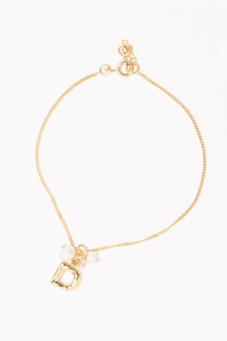 Classicworks™ D - Gold Vermeil and Pearl Bracelet