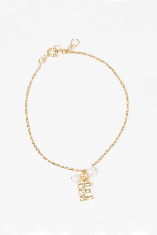 Classicworks™ E - Gold Vermeil and Pearl Bracelet
