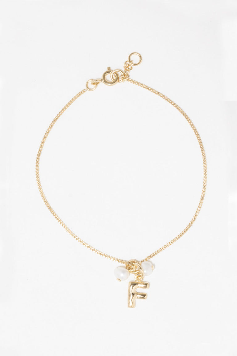 Classicworks™ F - Gold Vermeil and Pearl Bracelet